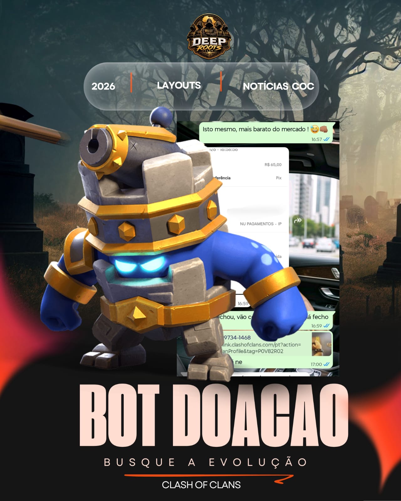 Feedback de cliente: bot de doação 24h